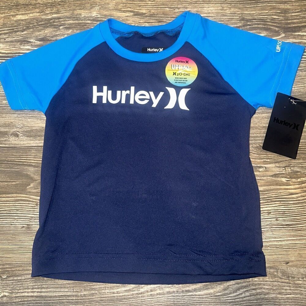 Hurley Boys 3T  Midnight Navy Short Sleeve Logo Graphic T-Shirt. NWT. R